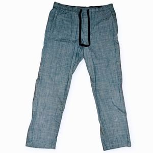 Gap Men's Light Blue Sleepwear - Comfy Pajama Pants, 38" Length